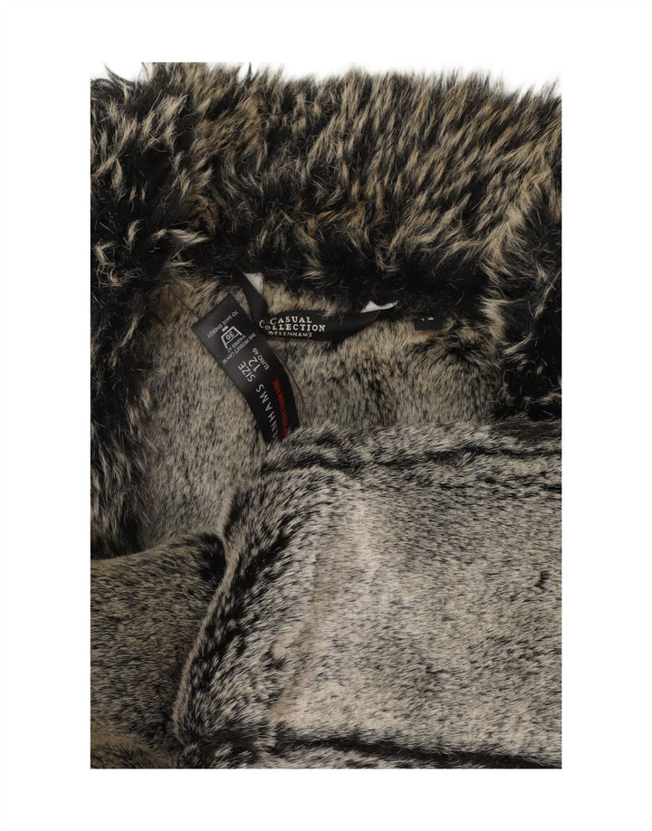 Gilet Sherpa da donna Debenhams UK 12 Poliestere marrone medio