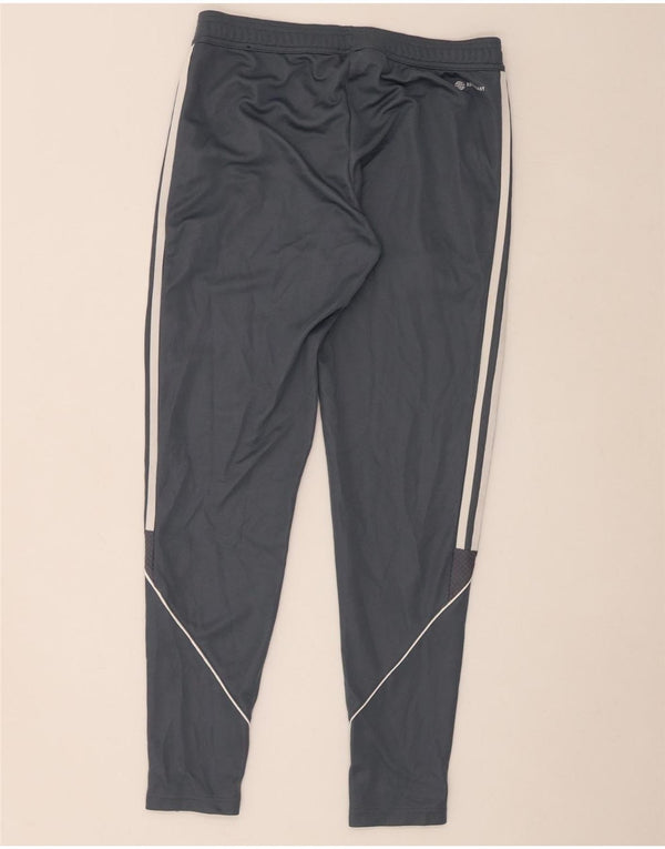 Pantaloni da tuta con grafica Adidas da donna UK 12/14 Grigio medio