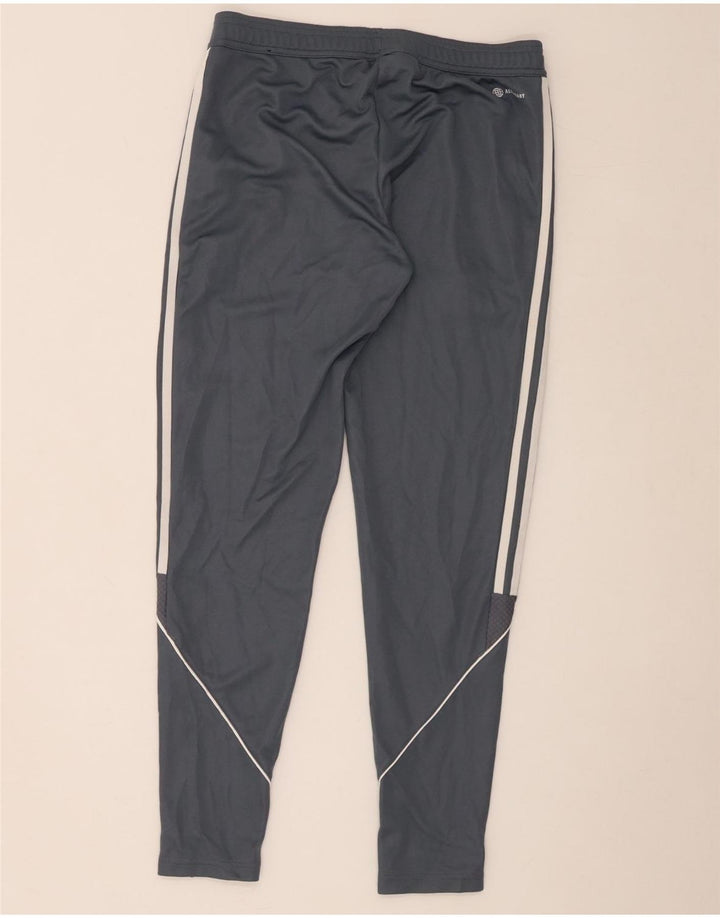 Pantaloni da tuta con grafica Adidas da donna UK 12/14 Grigio medio