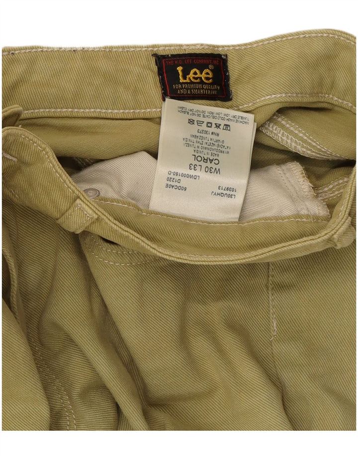 Jeans dritti Carol da donna Lee W30 L26 cotone verde