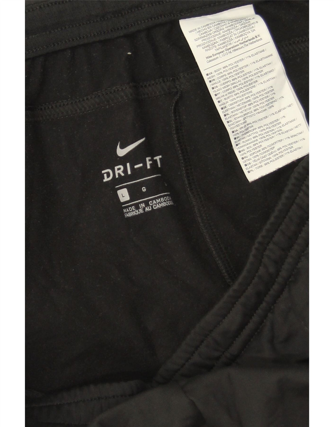 Pantaloni da tuta Nike Dri Fit da uomo, pantaloni da jogging, grandi, in poliestere nero