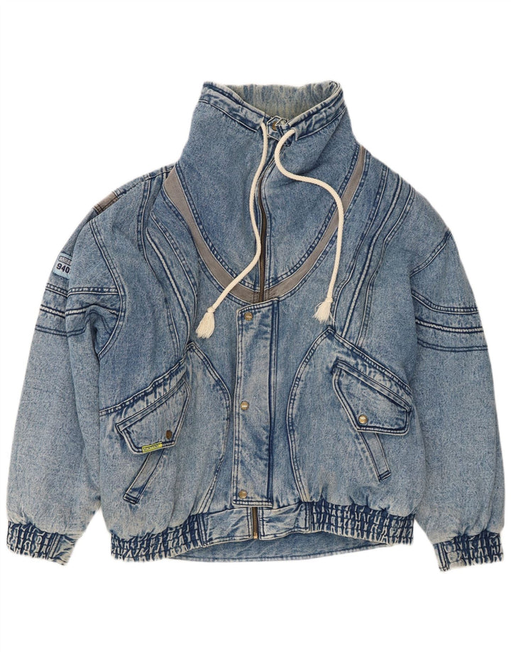 Giacca di jeans oversize da donna MONTANA UK 18 XL Cotone blu