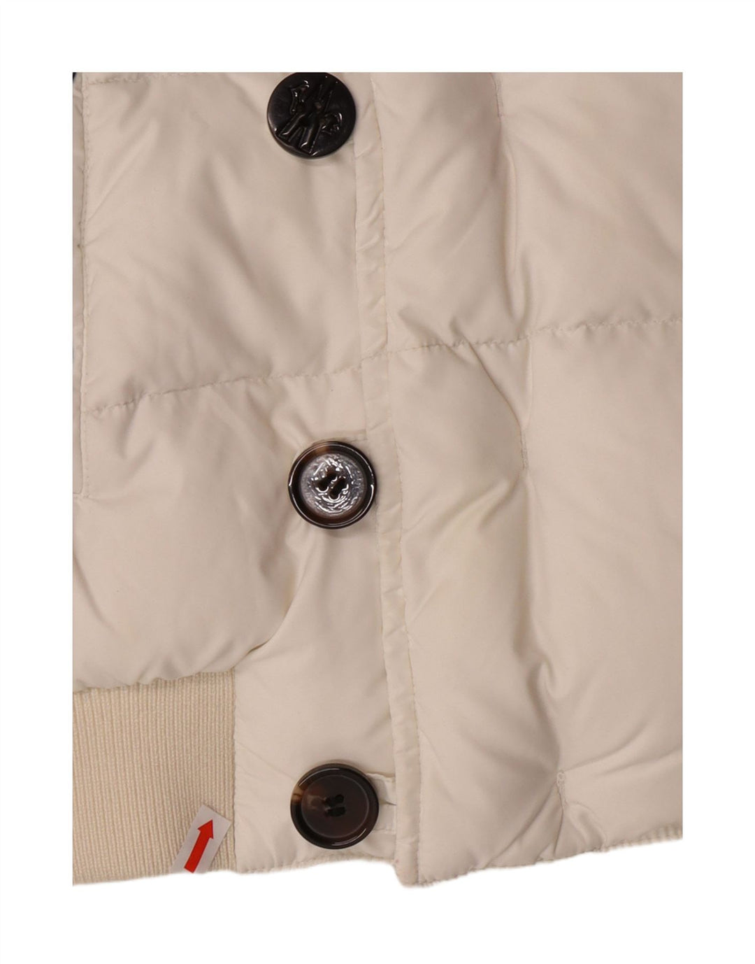 MONCLER Piumino Bambina con Cappuccio 5-6 Anni Nylon Bianco