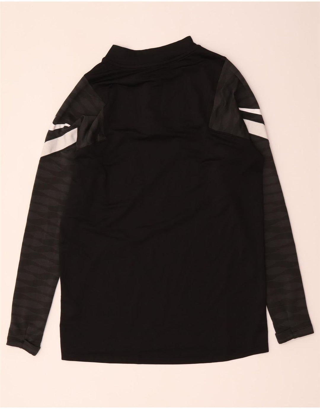 Maglia da tuta Nike Dri Fit con collo e zip da uomo, color block medio nero