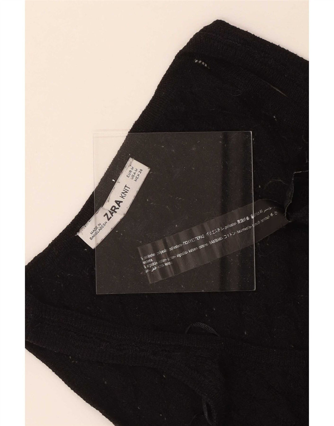 Canotta canotta da donna Zara UK 12 poliestere nero medio
