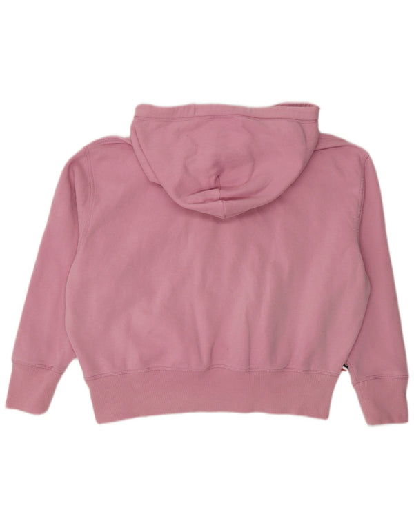 Maglione con cappuccio grafico oversize da donna Tommy Hilfiger UK 10 piccolo rosa