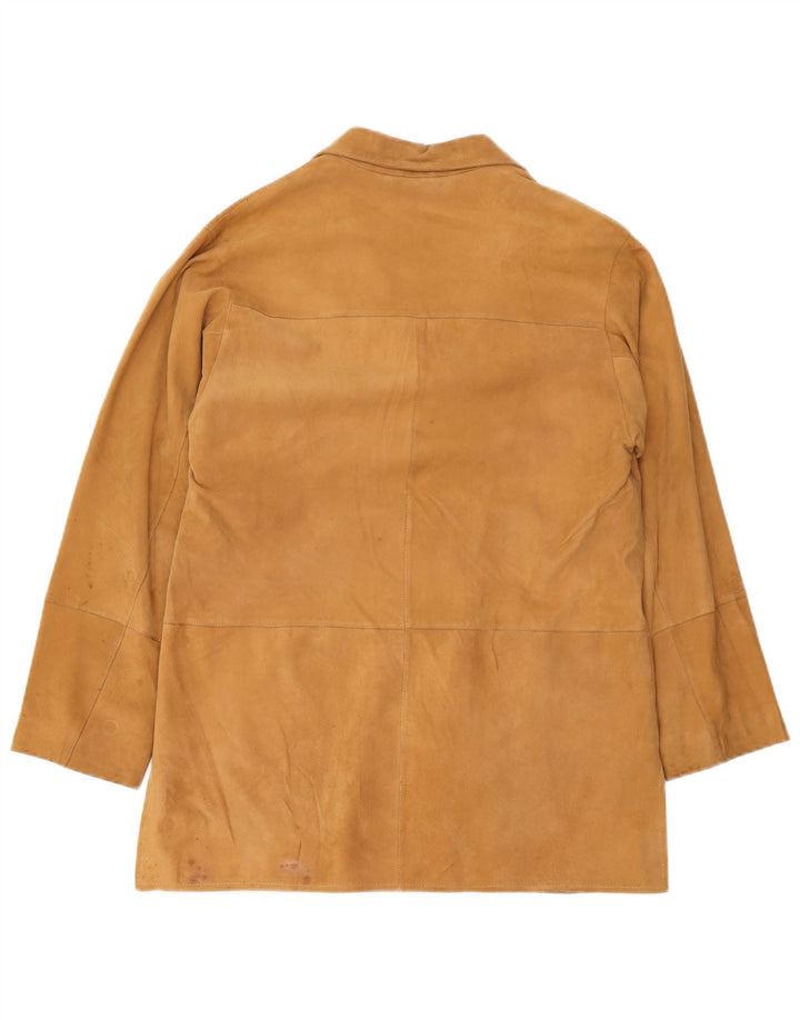 Soprabito Donna Ombraluce in Pelle Scamosciata IT 44 Beige Medio
