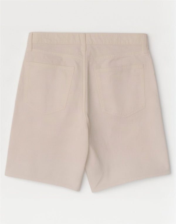 Pantaloncini di jeans Bermuda da donna Marks & Spencer UK 16 Large W34 Cotone bianco