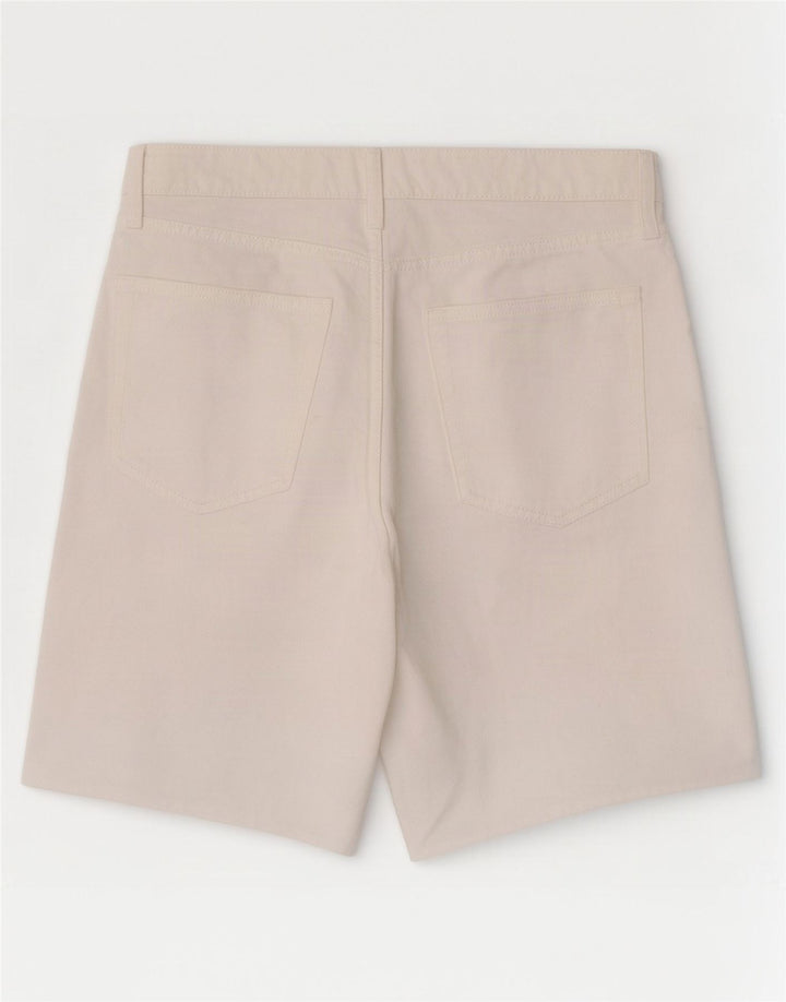Pantaloncini di jeans Bermuda da donna Marks & Spencer UK 16 Large W34 Cotone bianco