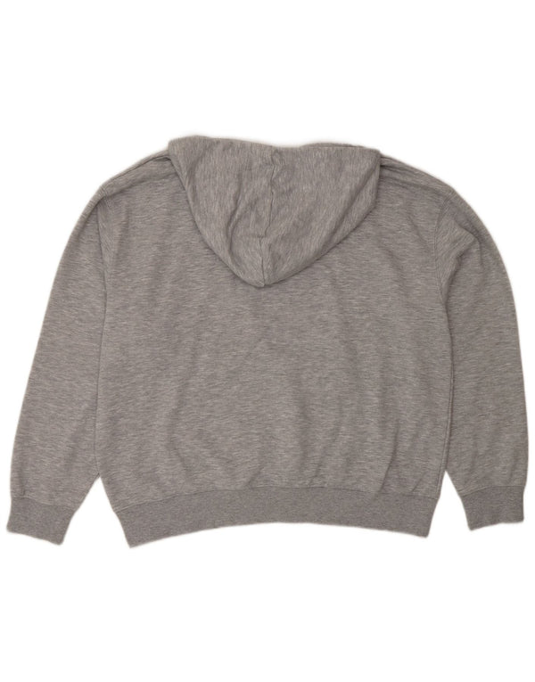 Felpa con cappuccio grafica da uomo New Balance, piccola, in cotone grigio sportivo