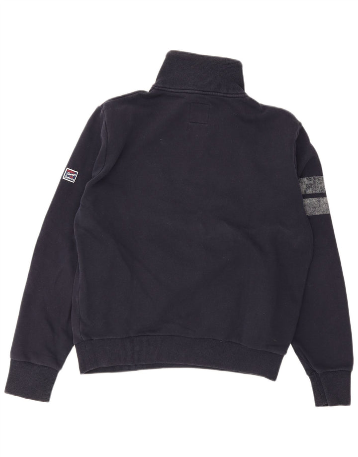 Felpa grafica da uomo Superdry Maglione grande blu navy color block