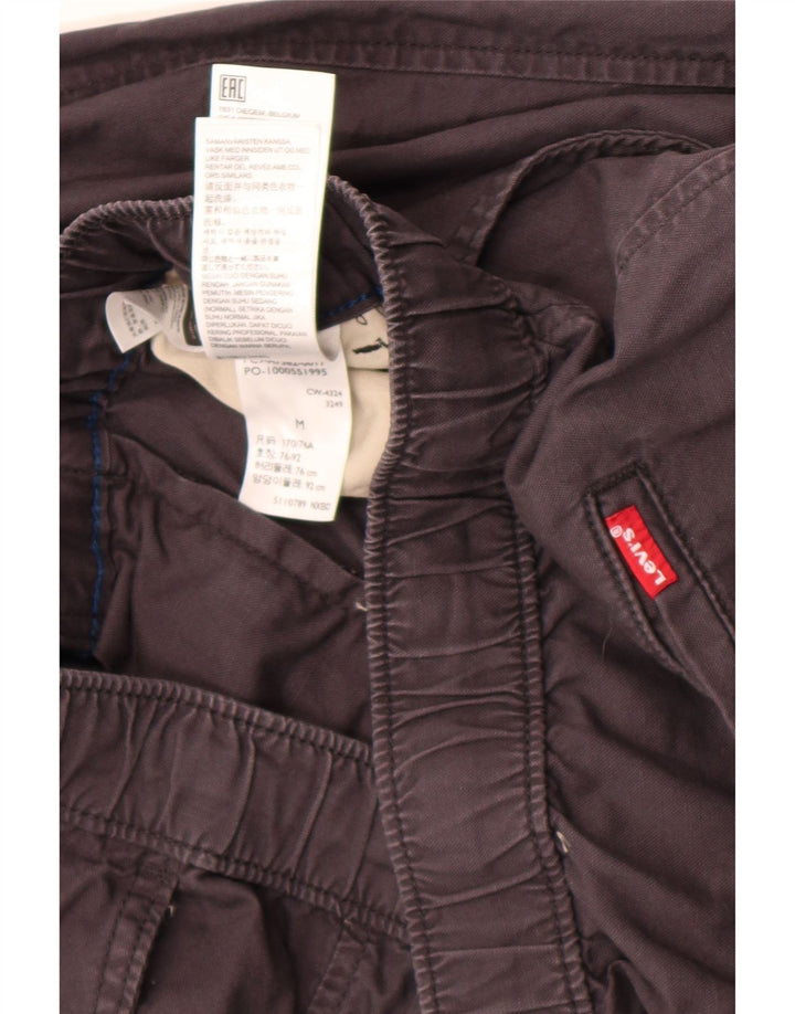 Pantaloni chino dritti da uomo Levi's medi W30 L30 cotone grigio