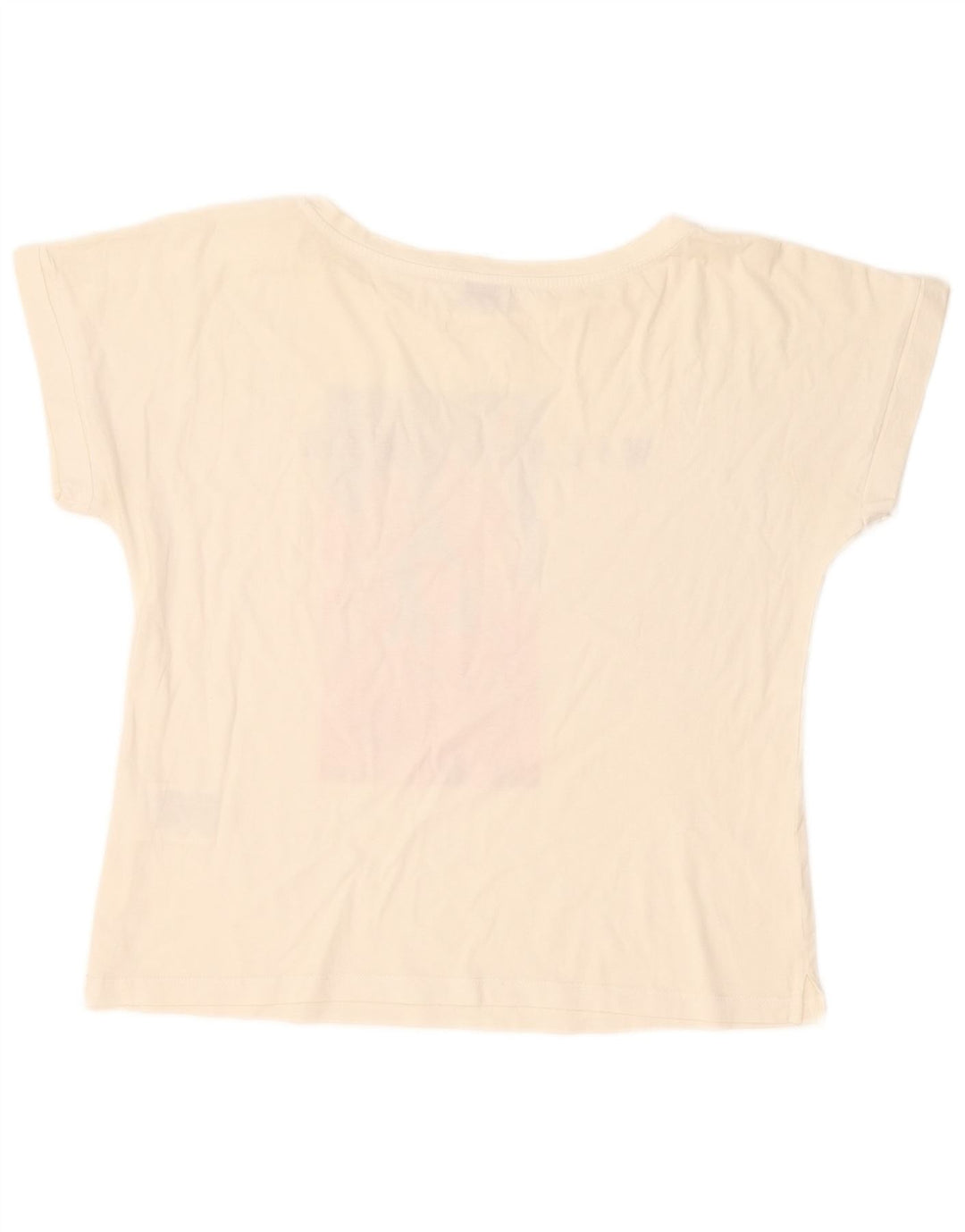 T-shirt grafica corta da donna Liu Jo Top UK 14 medio bianco sporco