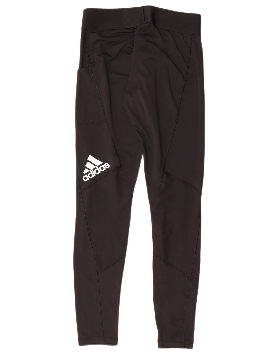 Leggings grafici Adidas Tech Fit da donna UK 12/14 medio nero