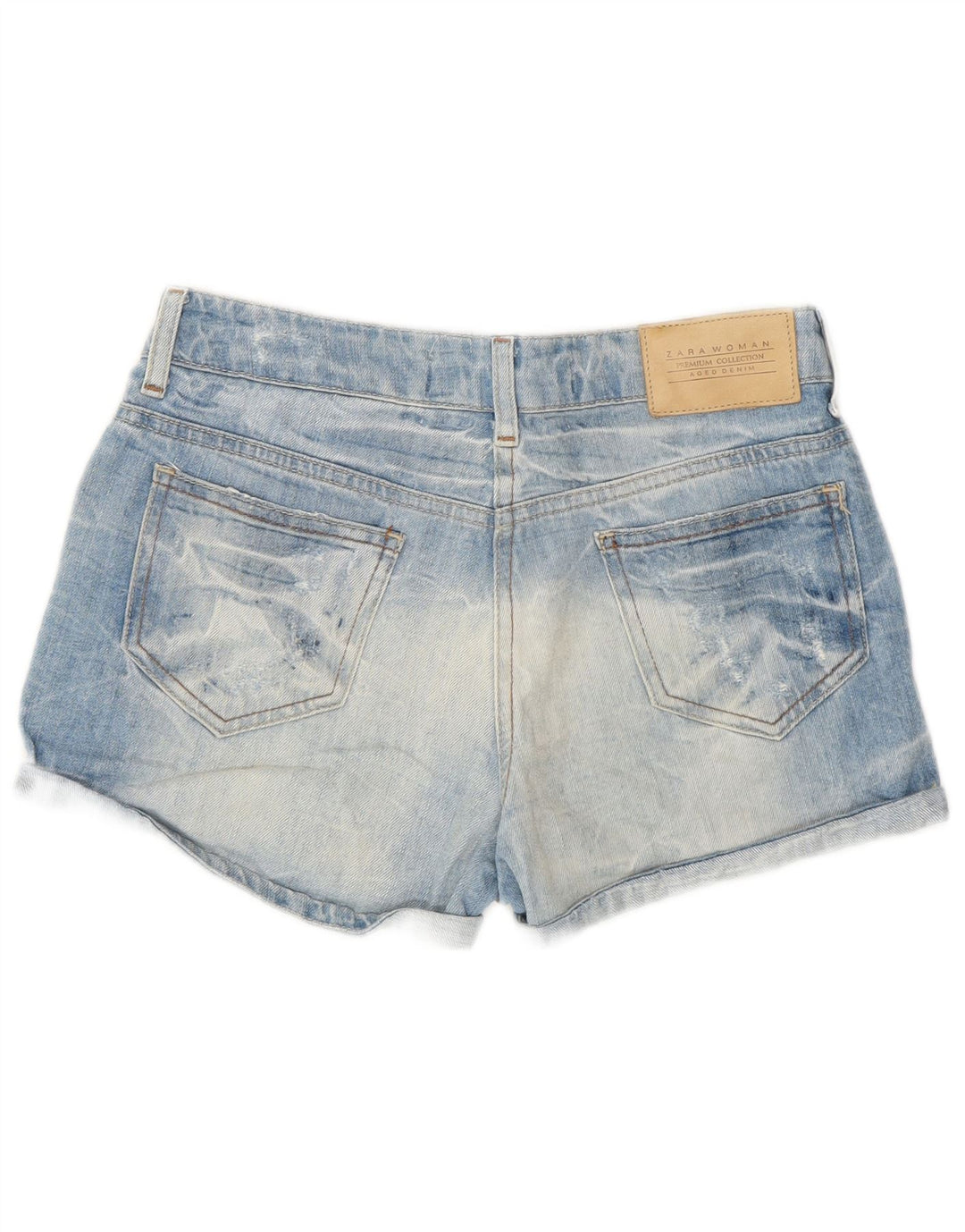 Pantaloncini di jeans da donna Zara EU 36 XS W26 Blu