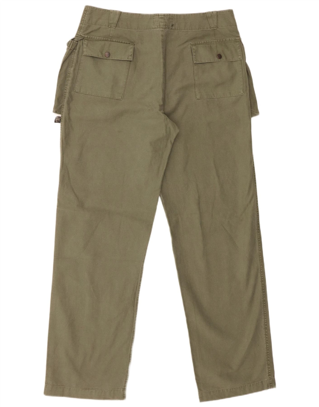 Pantaloni cargo dritti da uomo Brogden W33 L33 cotone verde