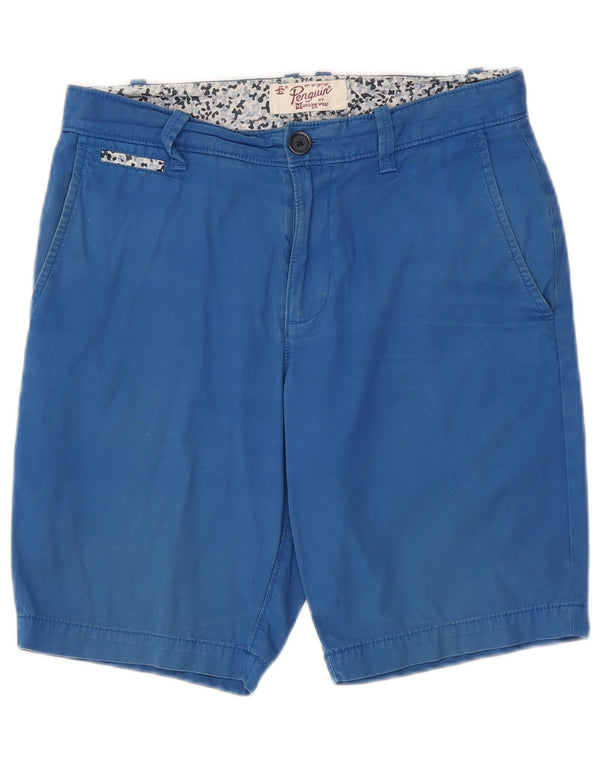 Pantaloncini chino da uomo Penguin W30 cotone blu medio