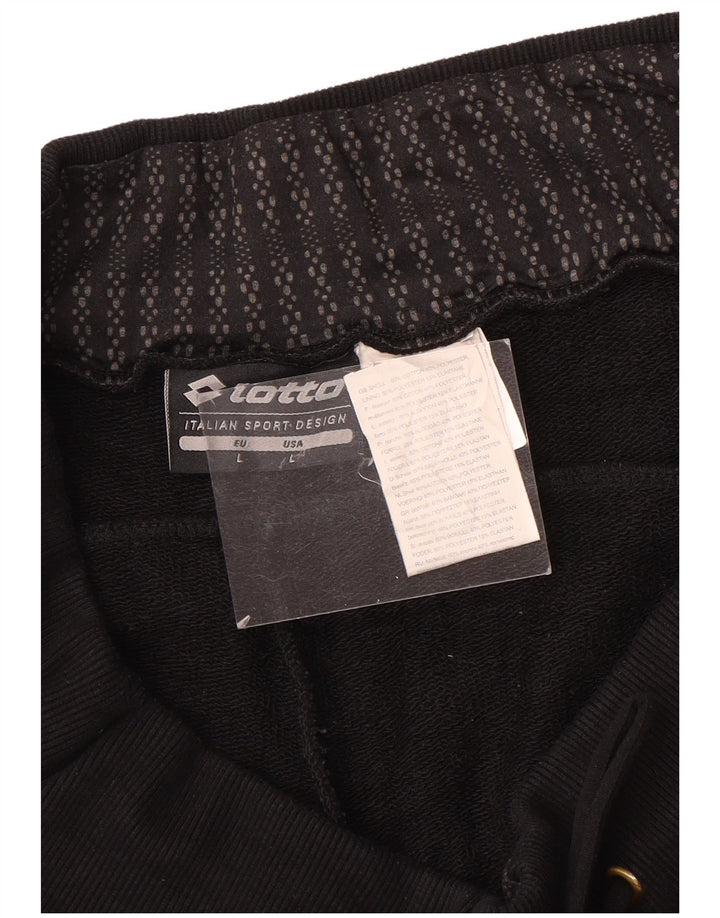 Pantaloni da tuta da donna LOTTO Joggers UK 16 Large Nero Cotone