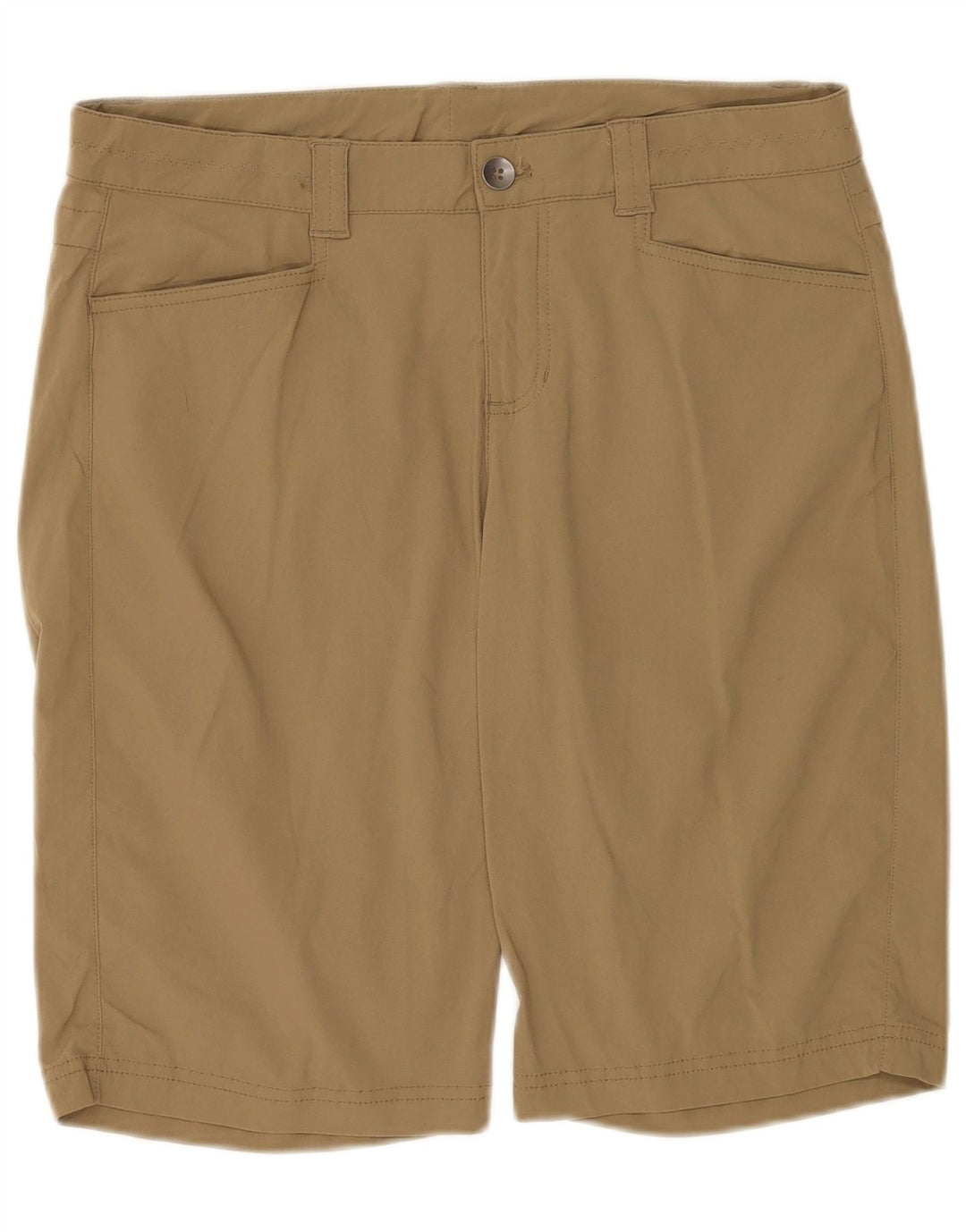 Pantaloncini casual da donna Eddie Bauer US 8 Medium W32 cotone kaki