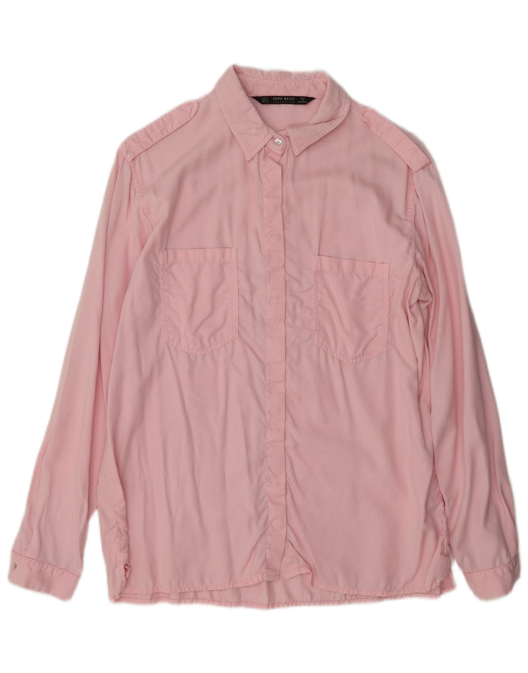 Camicia oversize militare Zara da donna UK 10 piccola rosa