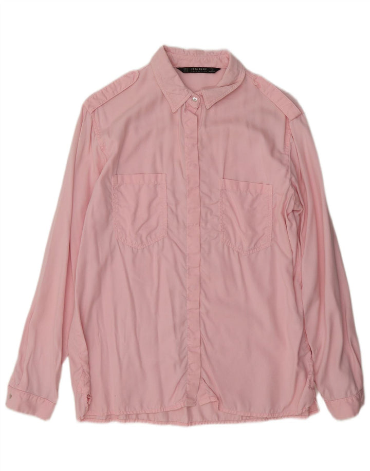 Camicia oversize militare Zara da donna UK 10 piccola rosa