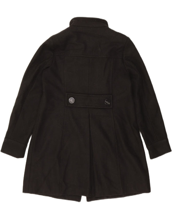 MOSSIMO Womens Overcoat UK 20 2XL Black Wool