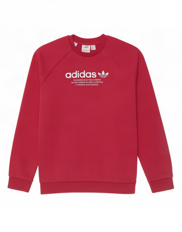 Felpa grafica Adidas per ragazze, maglione, 11-12 anni, cotone rosa