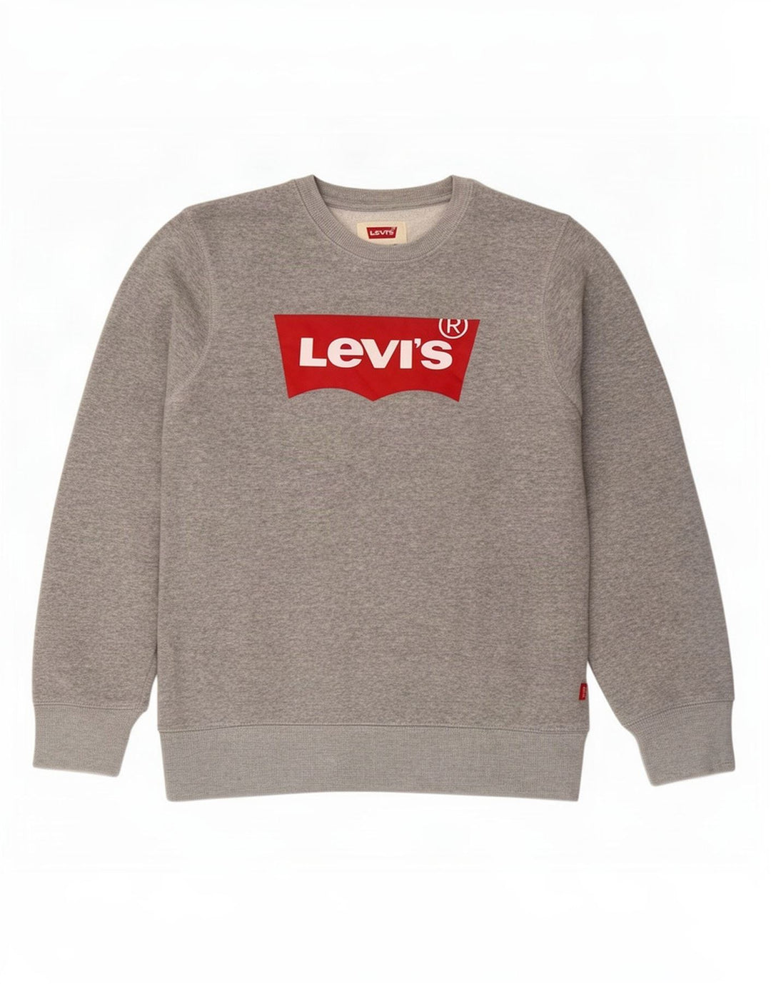 Felpa con grafica Levi's per ragazzi, 13-14 anni, cotone screziato grigio