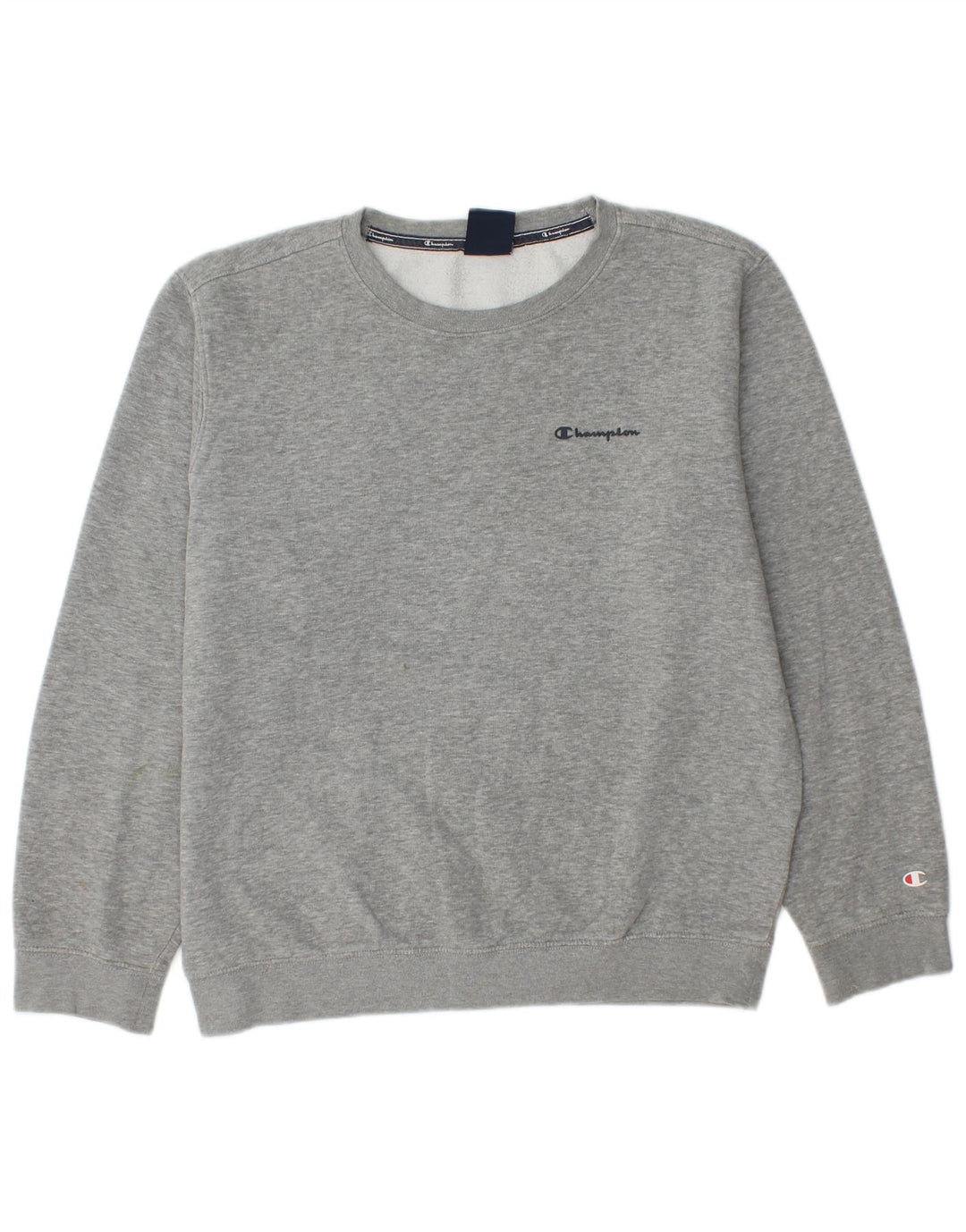 Felpa da uomo CHAMPION Maglione in cotone grigio medio