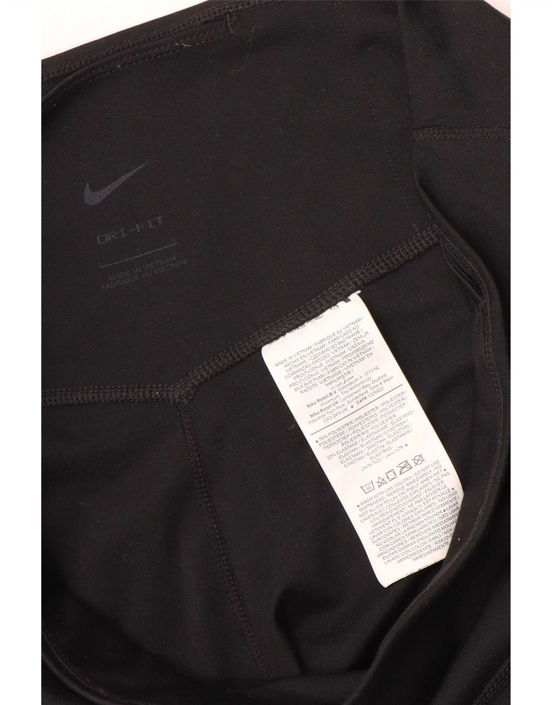 Leggings Nike Dri Fit da donna UK 16 Large Nero Poliestere