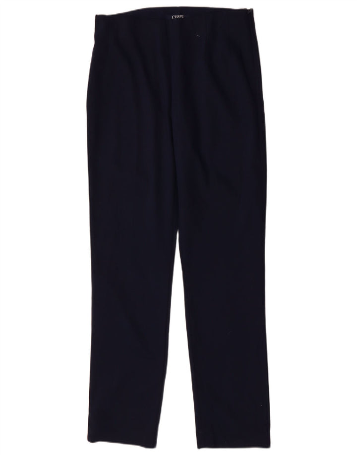Pantaloni casual dritti da donna CHAPS US 10 Large W32 L31 Blu navy