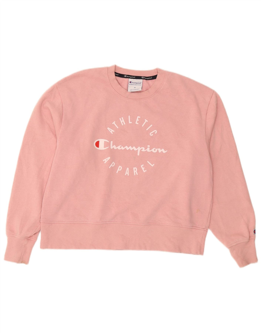 Felpa con grafica da donna Champion UK 14 Cotone rosa medio
