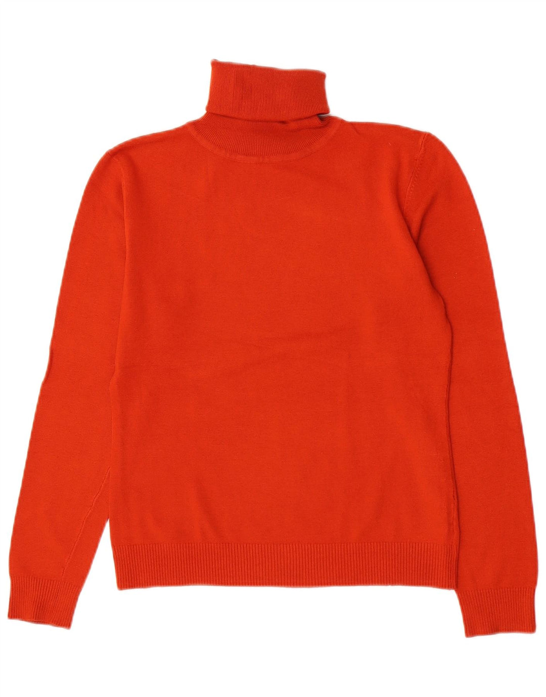 Maglione maglione a collo alto da donna Zara UK 14 grande rayon arancione
