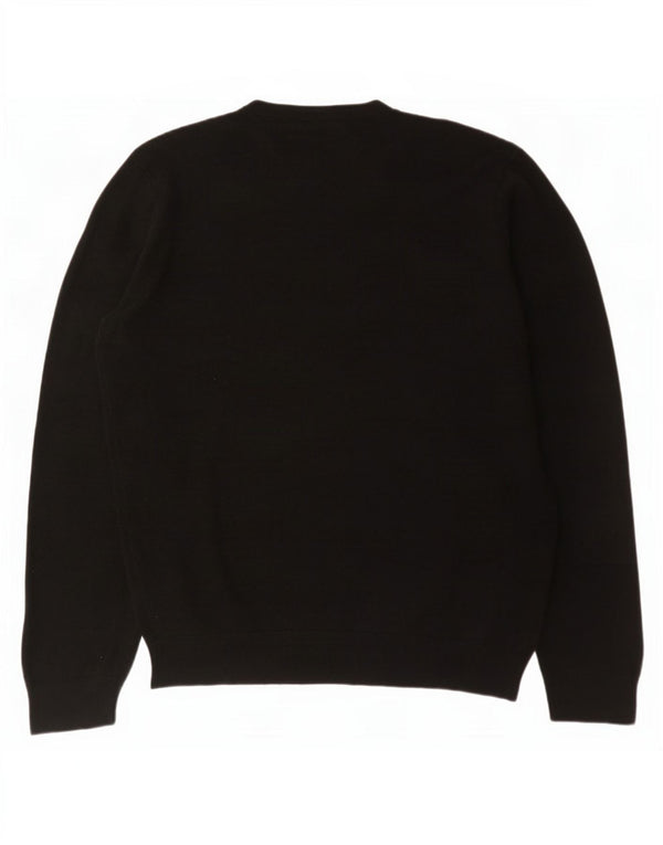 Maglione da uomo con scollo a V Marks & Spencer grande acrilico nero