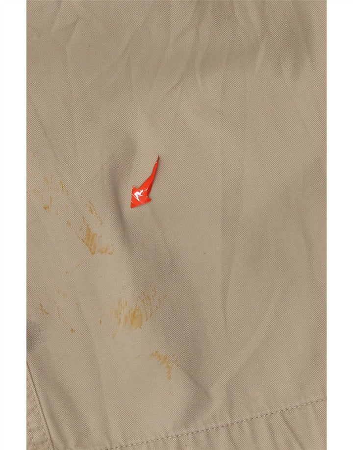 Pantaloni cargo dritti da donna Sisley IT 46 Large W32 L30 Cotone Beige