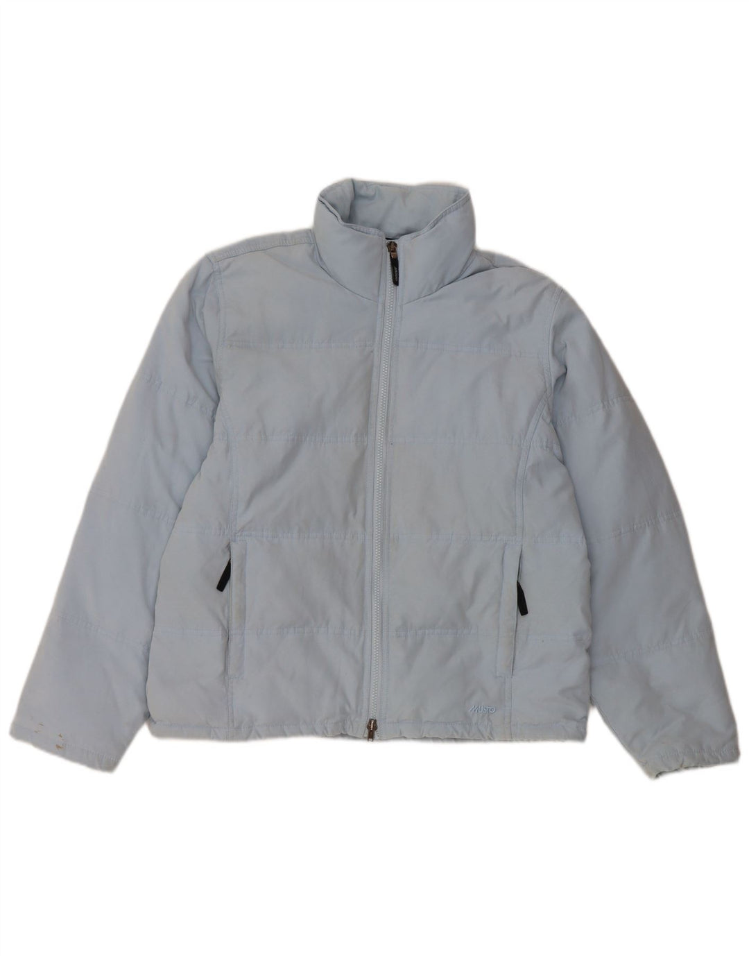 Giacca imbottita da donna MUSTO UK 14 grande nylon blu