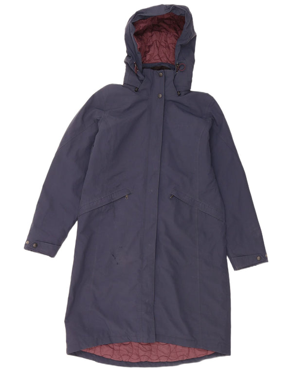 Giacca Parka oversize con cappuccio da donna Rohan UK 10 Small Blu Navy