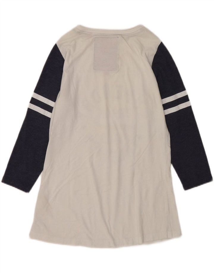 Top grafico da donna Superdry manica 3/4 UK 12 Medium White Colourblock