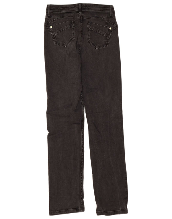 Jeans slim da donna Marks & Spencer UK 8 piccoli W26 L28 cotone nero