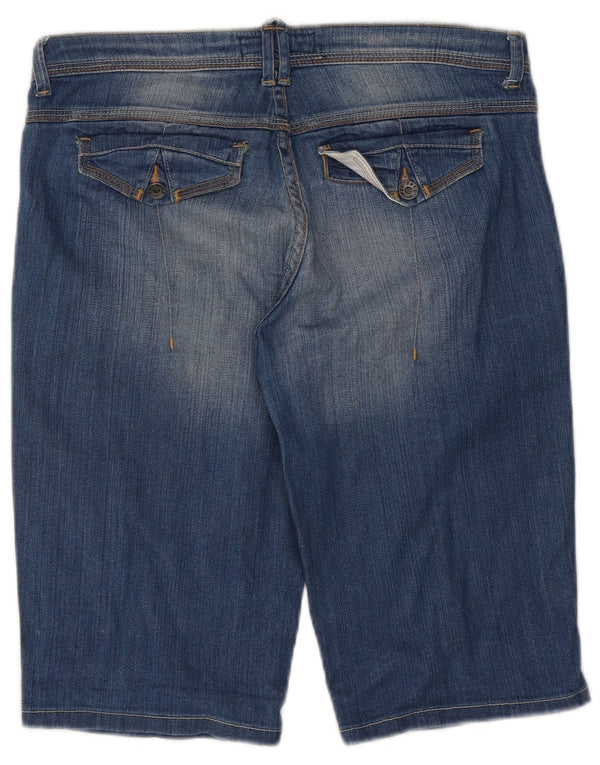 Pantaloncini di jeans da donna Fat Face UK 12 medi W32 cotone blu
