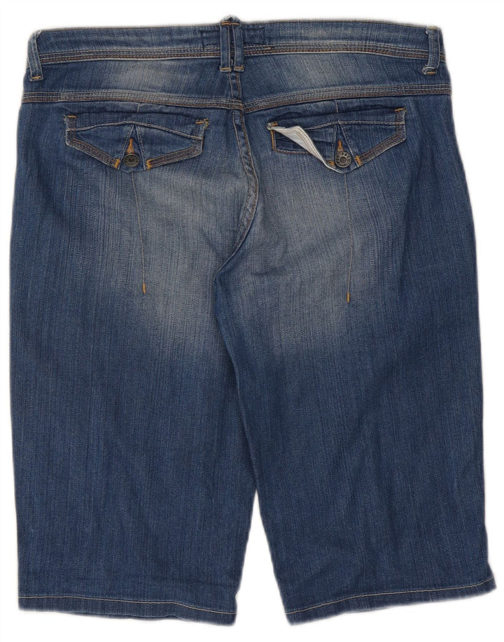 Pantaloncini di jeans da donna Fat Face UK 12 medi W32 cotone blu