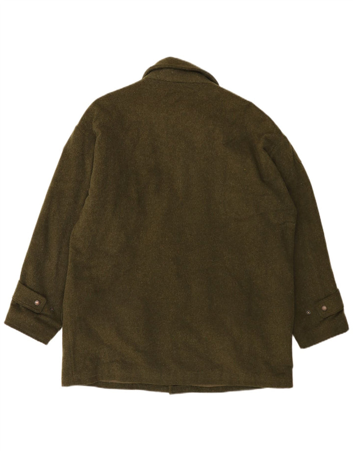 Soprabito da uomo De Luxe dell'Himalaya UK 38 lana kaki media