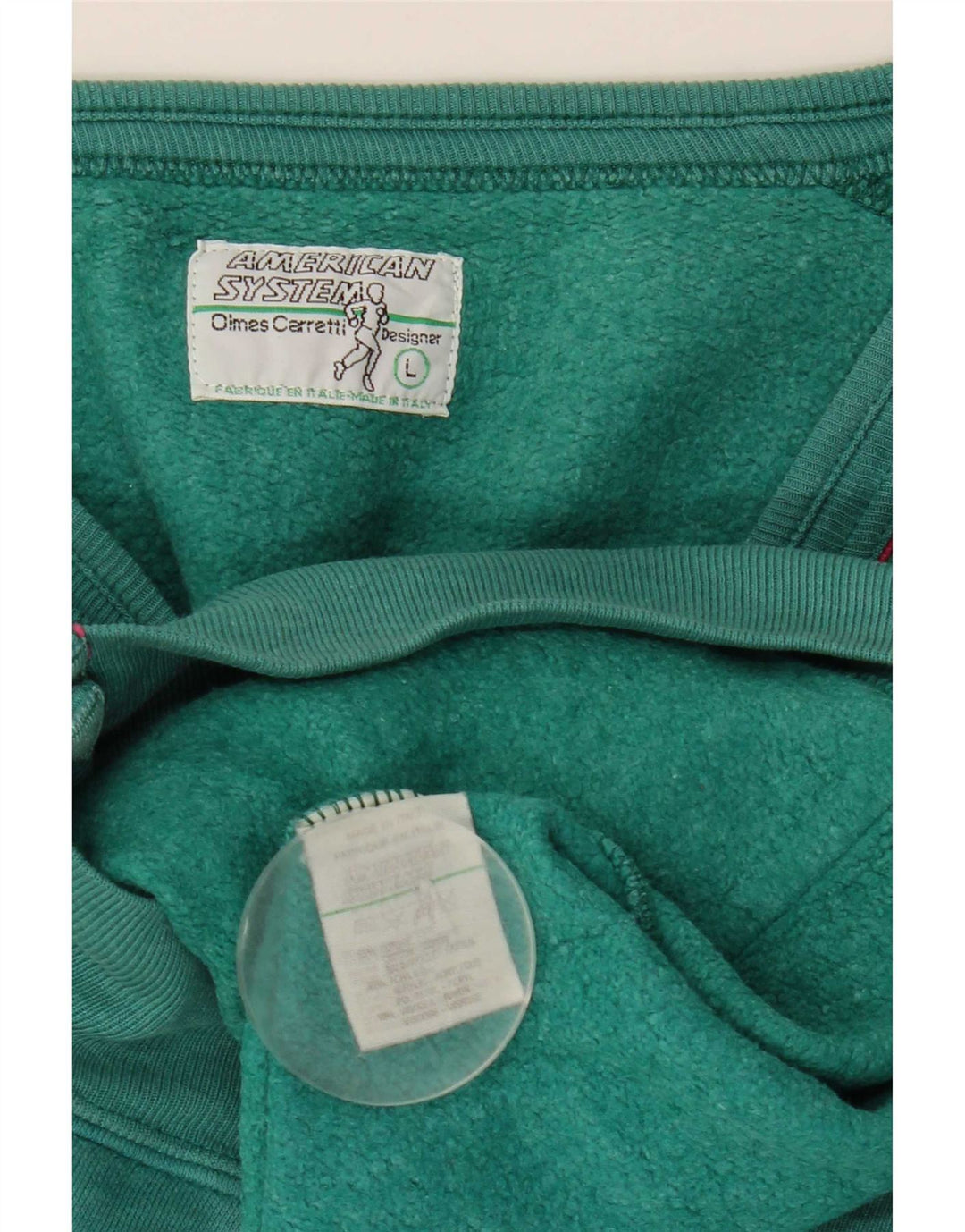 Giacca da ginnastica da uomo American System grande in cotone verde