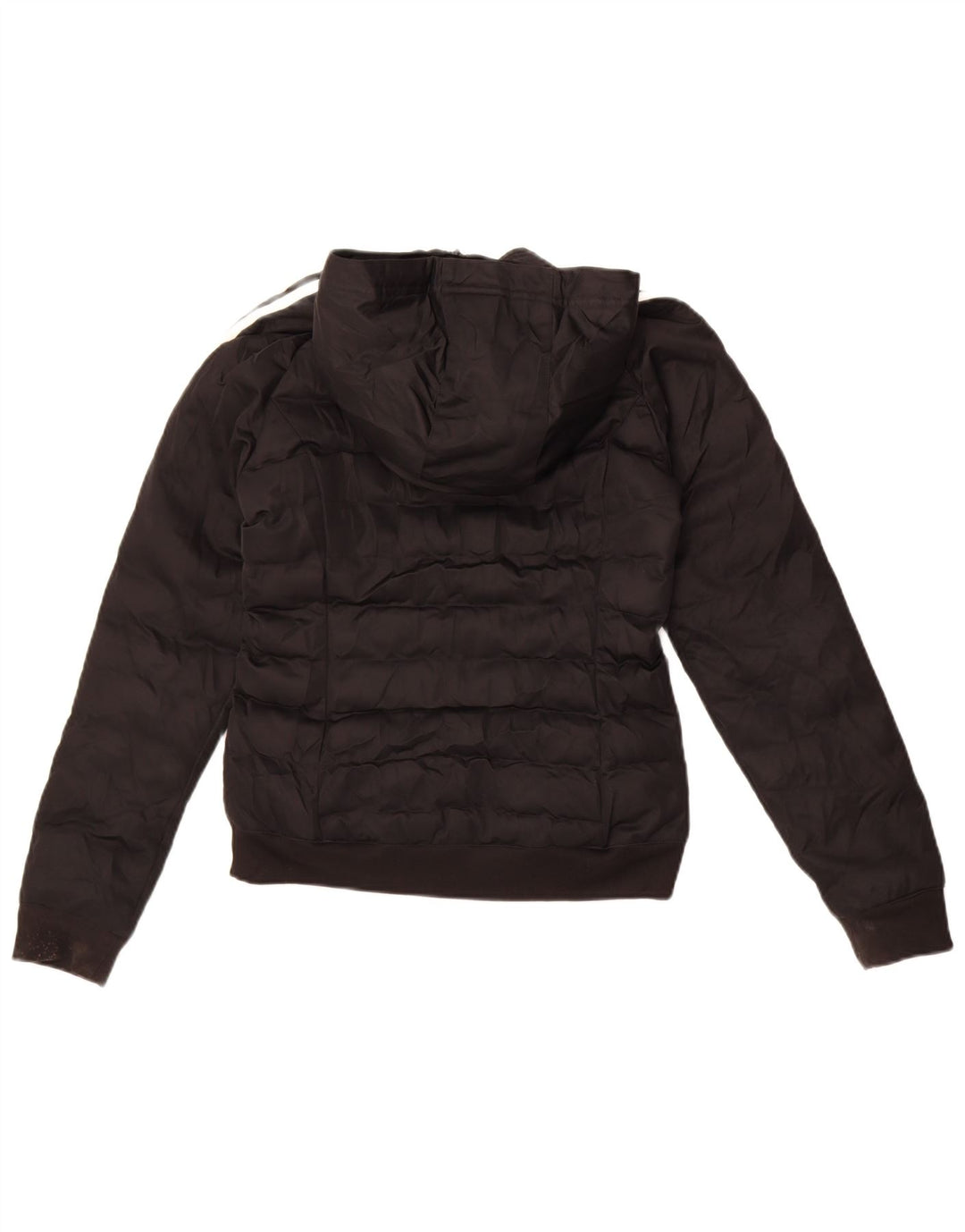 Giacca imbottita con cappuccio da donna Adidas UK 6 XS poliestere nero