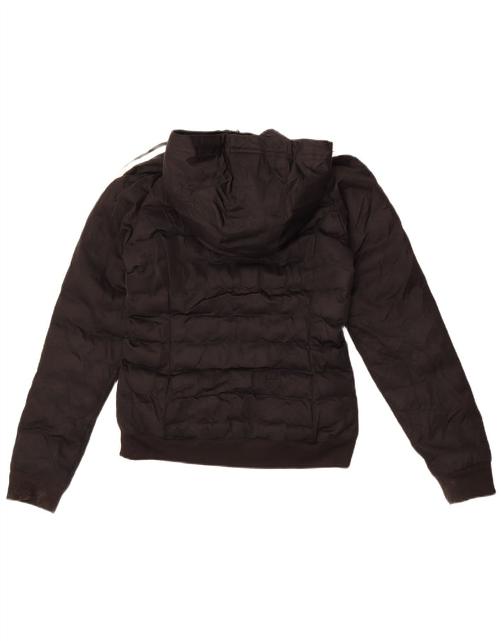 Giacca imbottita con cappuccio da donna Adidas UK 6 XS poliestere nero