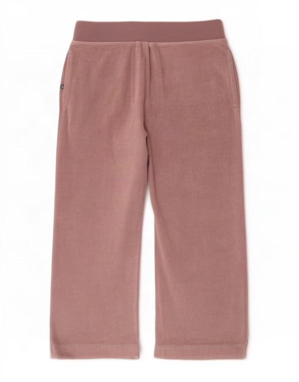 Pantaloni da tuta in velluto a gamba larga da donna Marks & Spencer UK 16 Large Rosa