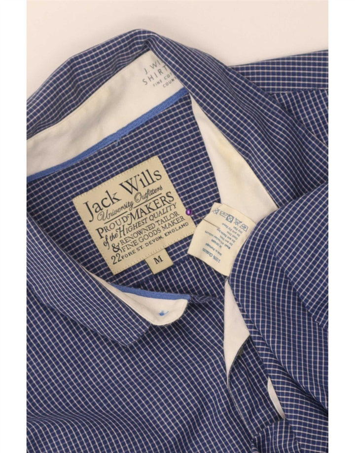 Camicia da uomo Jack Wills in cotone a quadretti blu medio
