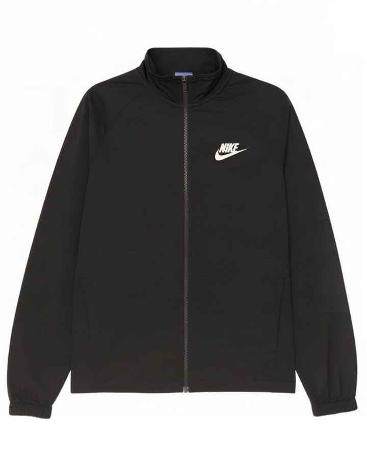 Giacca da tuta da uomo Nike, giacca media, nera, in poliestere