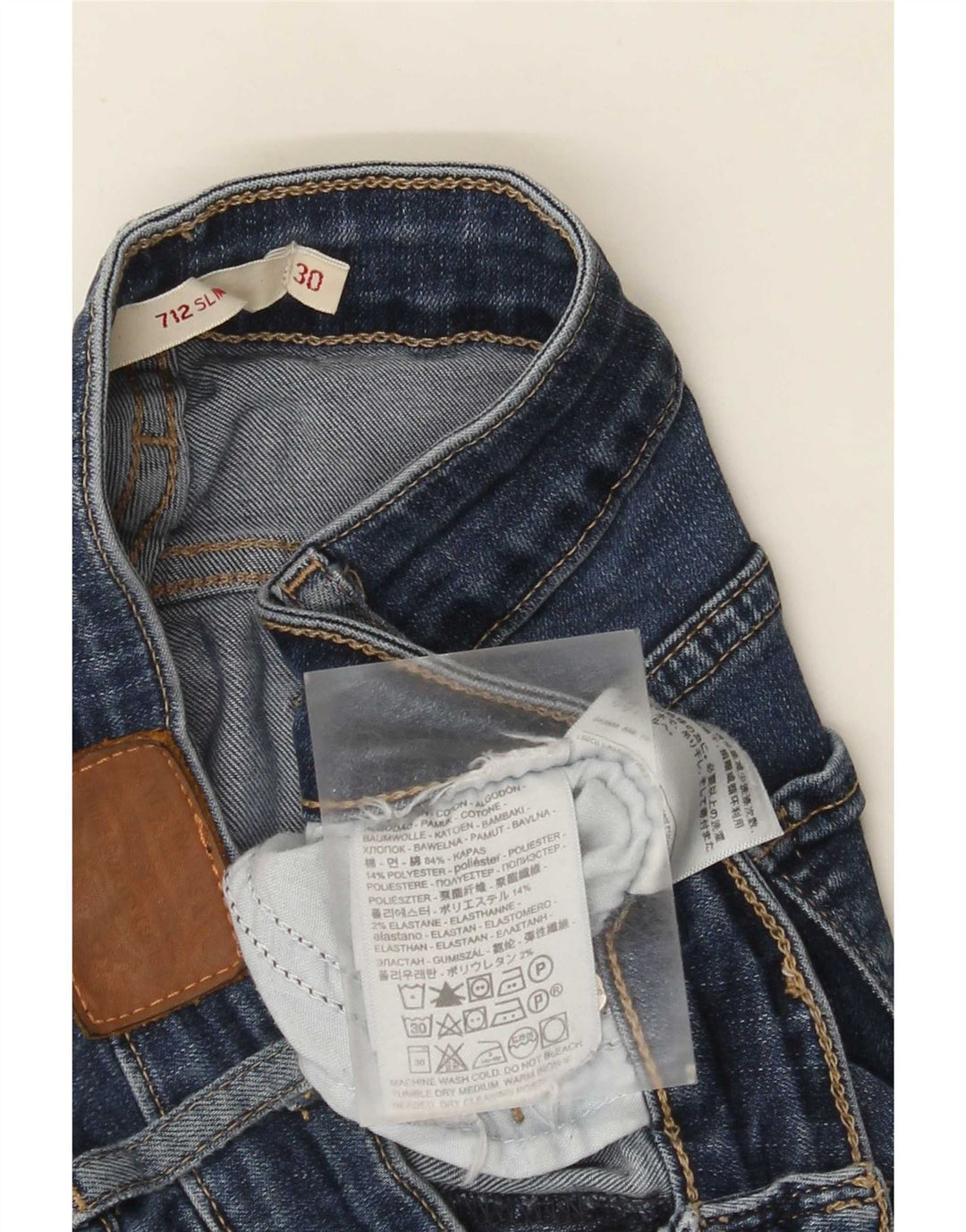 Jeans Levi's 712 Slim da donna W30 L30 in cotone blu