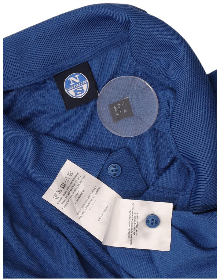 Polo da uomo North Sails Large in poliammide blu